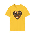 250 Years Heart American Flag T-Shirt — Patriotic 1776–2026 Commemorative Tee