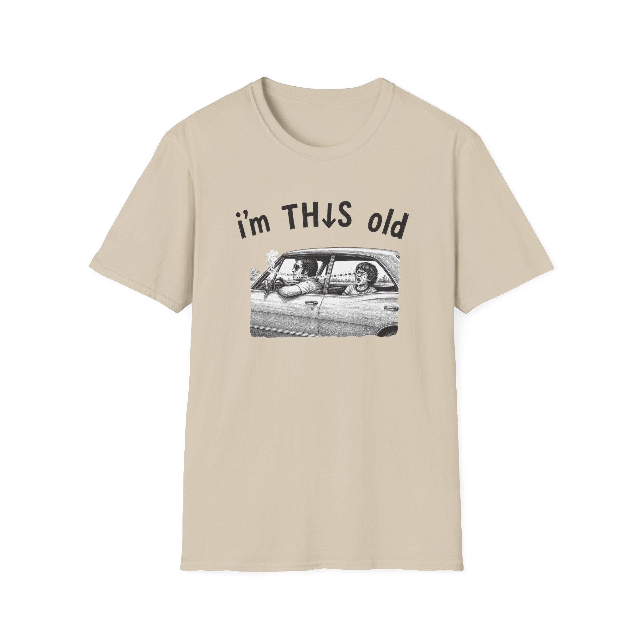 Retro 'I'm This Old' Vintage Car T‑Shirt — Funny Nostalgia Tee