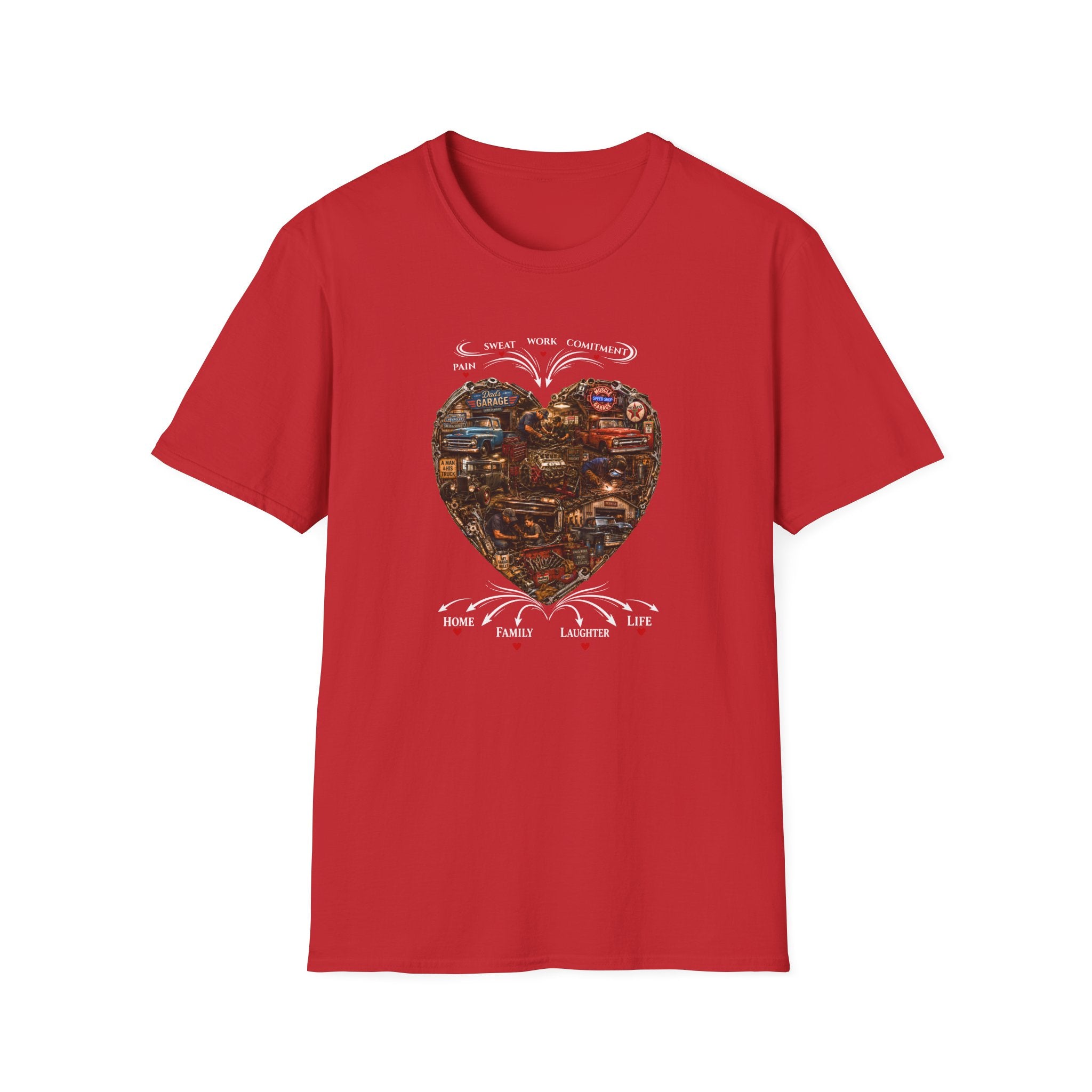 Heart Collage T-Shirt — Vintage Graphic