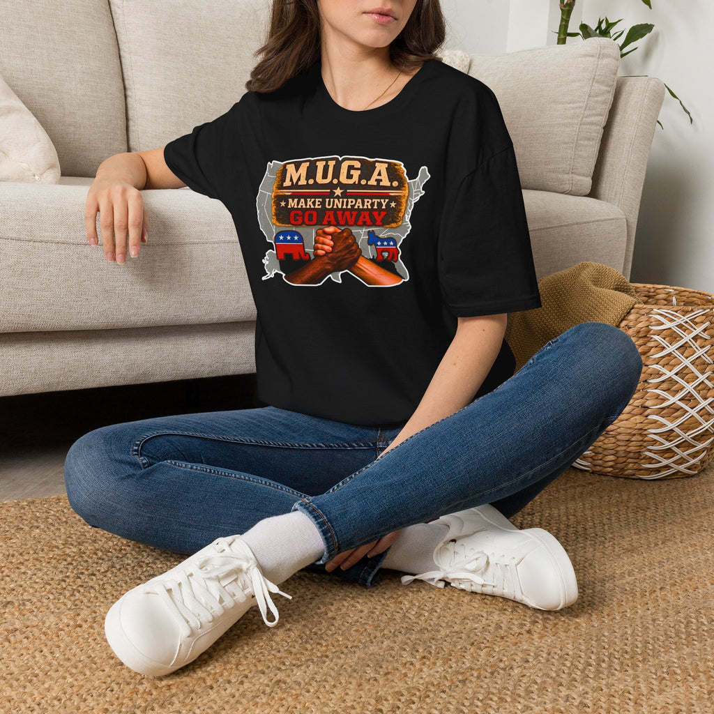 T-Shirt — M.U.G.A. "Make Uniparty Go Away" Political Unity Graphic Tee