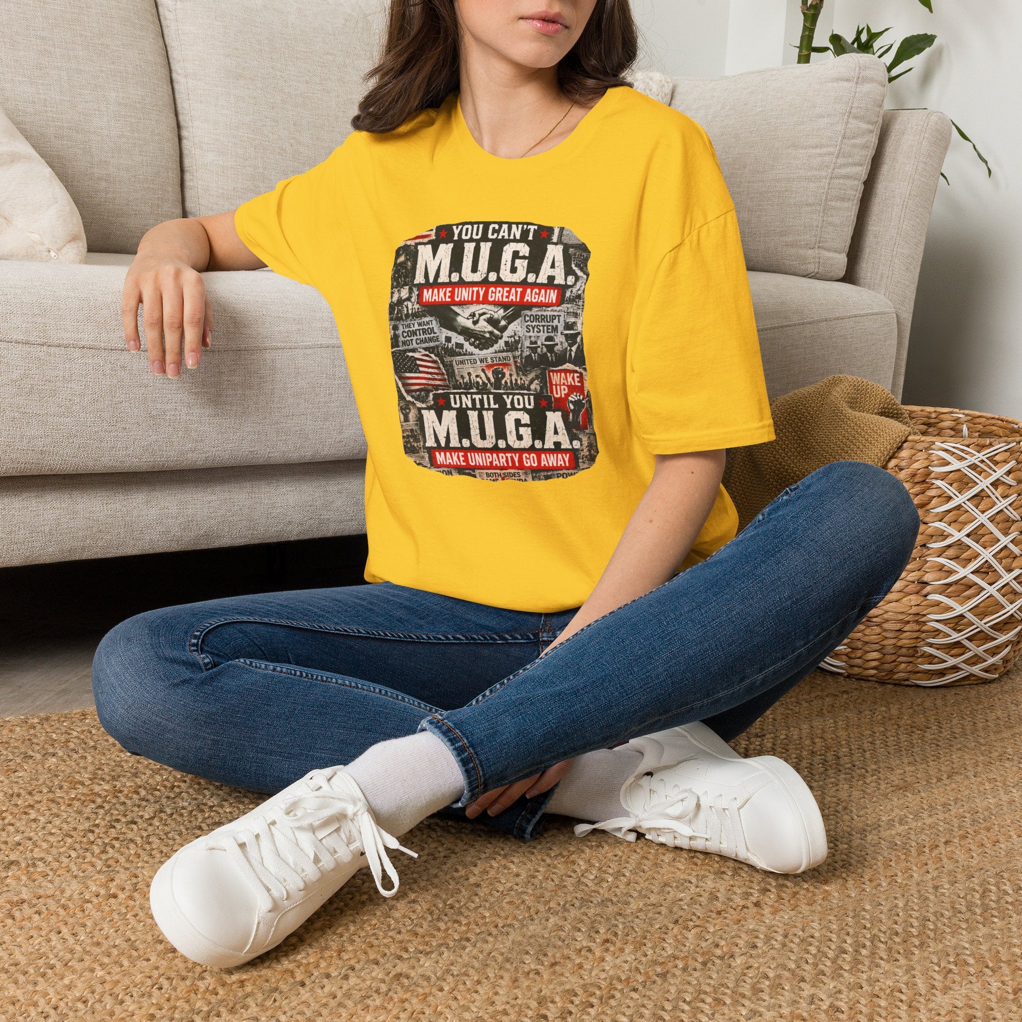 You Can't M.U.G.A. 'Make Unity Great Again' T-Shirt — Political Satire Tee