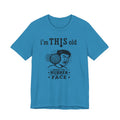 Retro 'I'm THIS Old' Novelty T-Shirt — Where the Rubber Hits the Face Vintage Tee