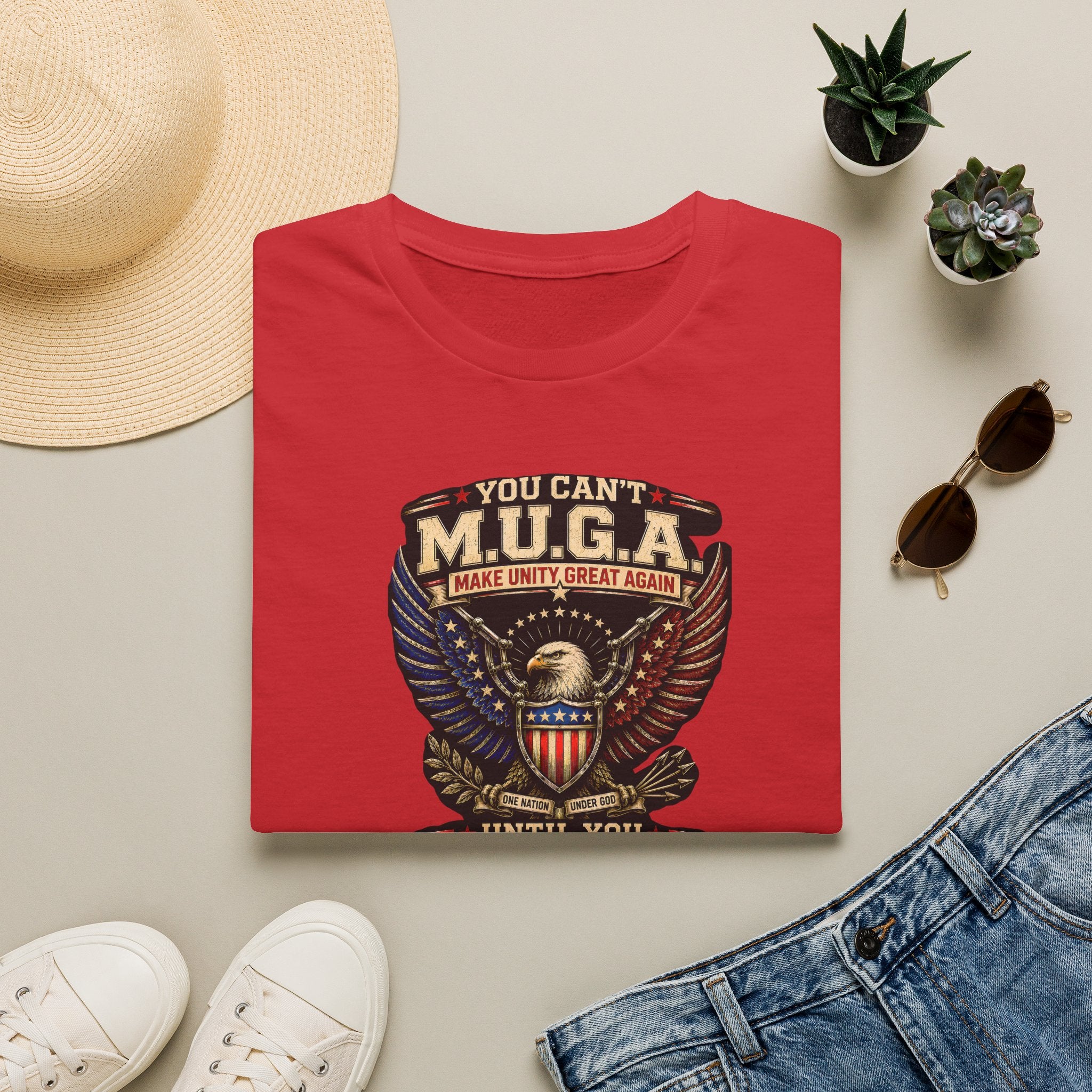 Make Unity Great Again T-Shirt — Patriotic Eagle M.U.G.A. Graphic Tee