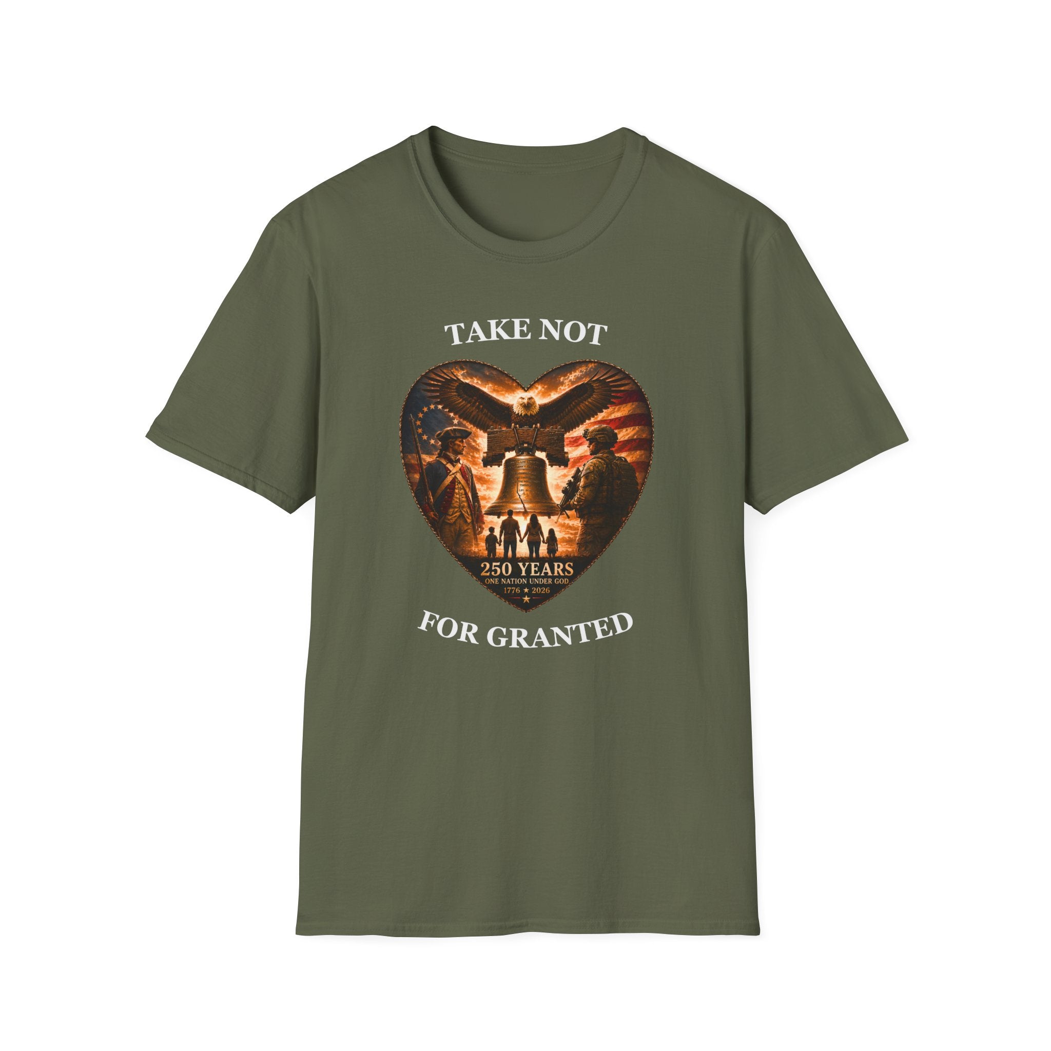 Liberty Heart T‑Shirt — "Take Not For Granted"