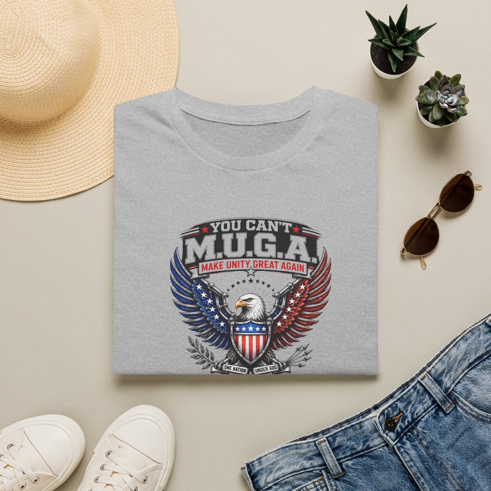 Make Unity Great Again T-Shirt — Patriotic Eagle M.U.G.A. Graphic Tee