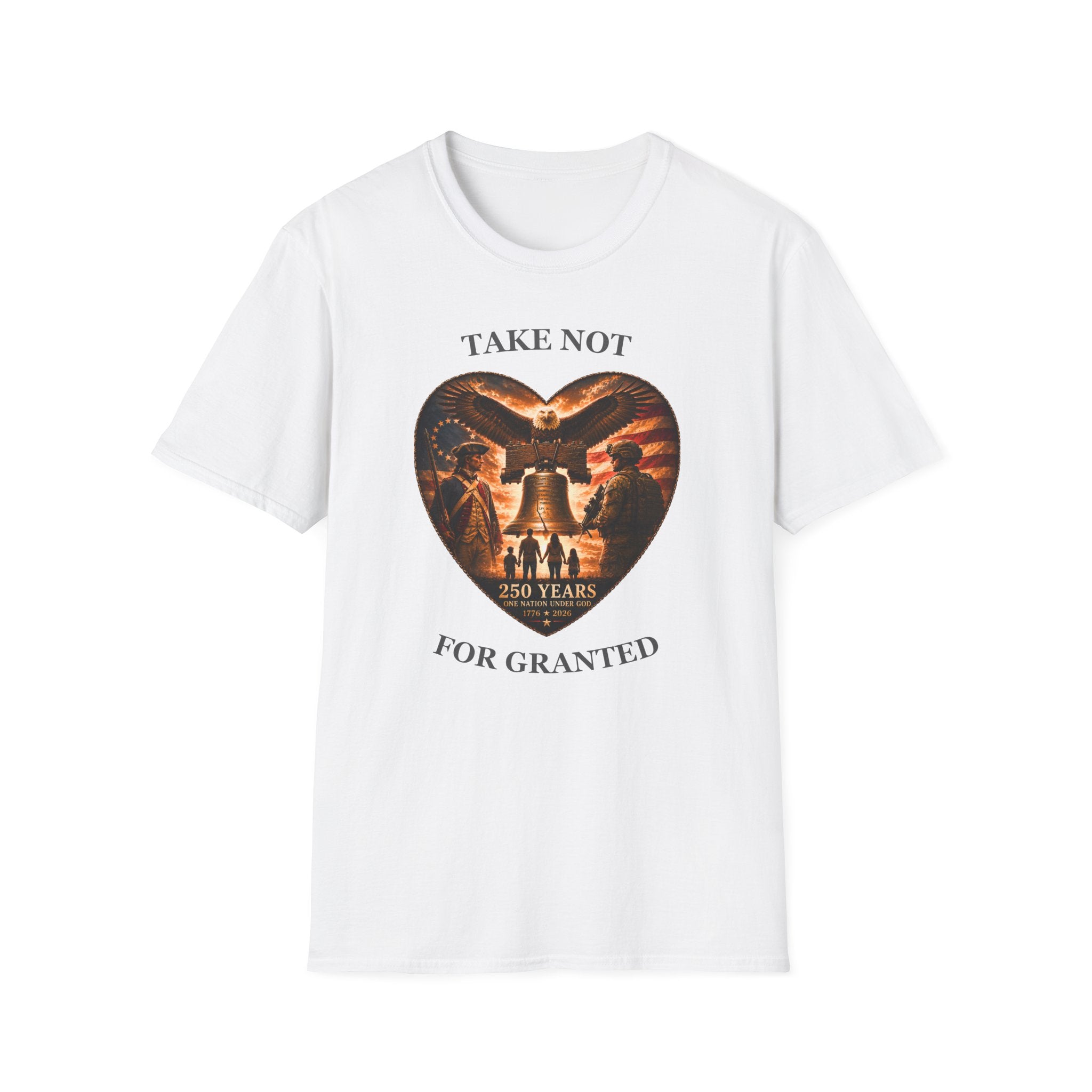 Liberty Heart T‑Shirt — "Take Not For Granted"