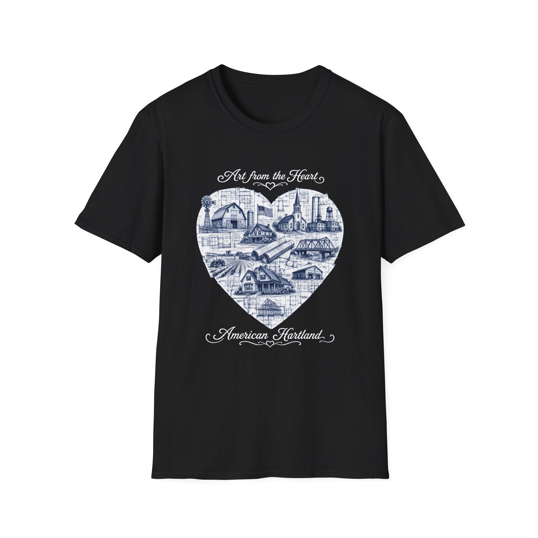 "Art from the Heart" Blueprint T-shirt