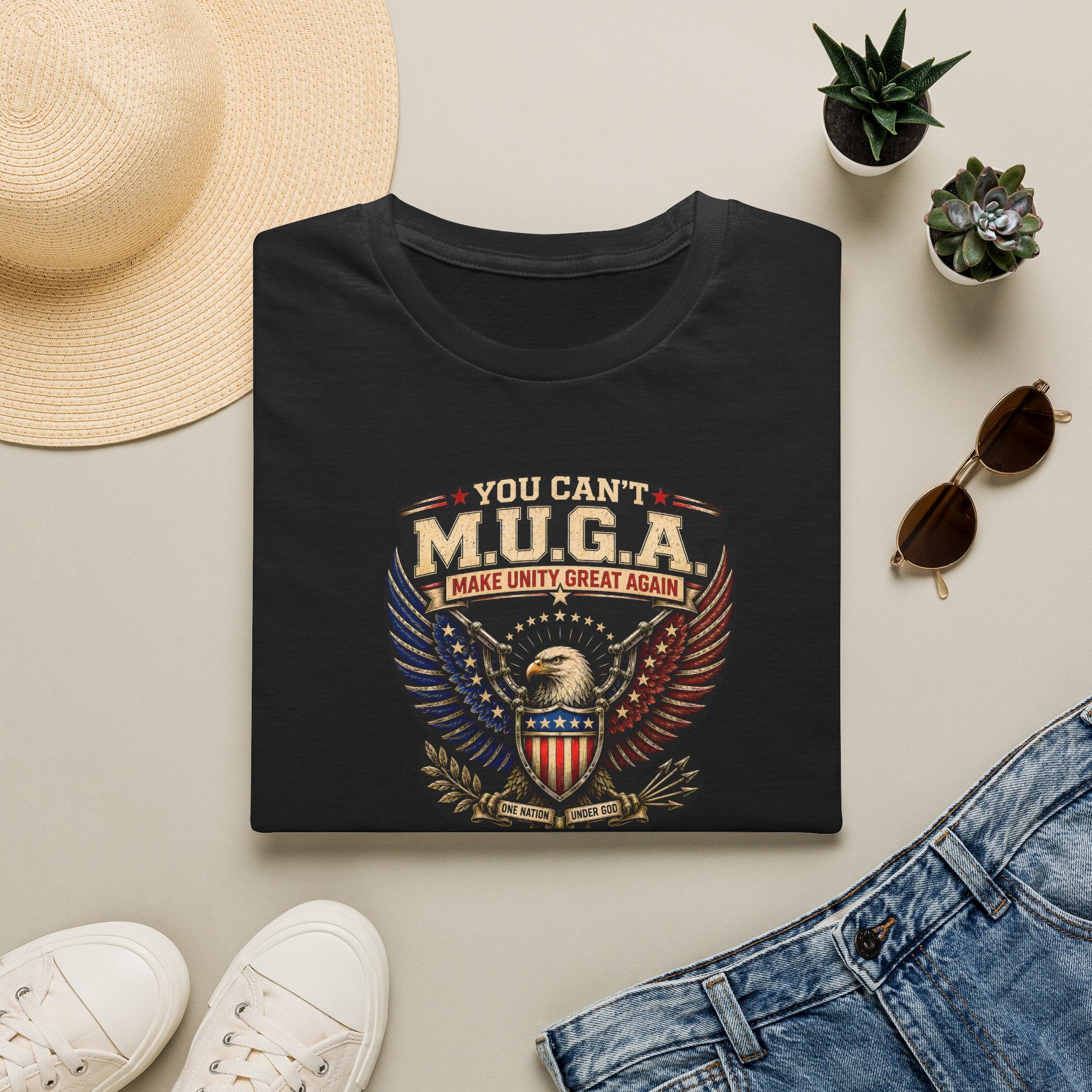 Make Unity Great Again T-Shirt — Patriotic Eagle M.U.G.A. Graphic Tee