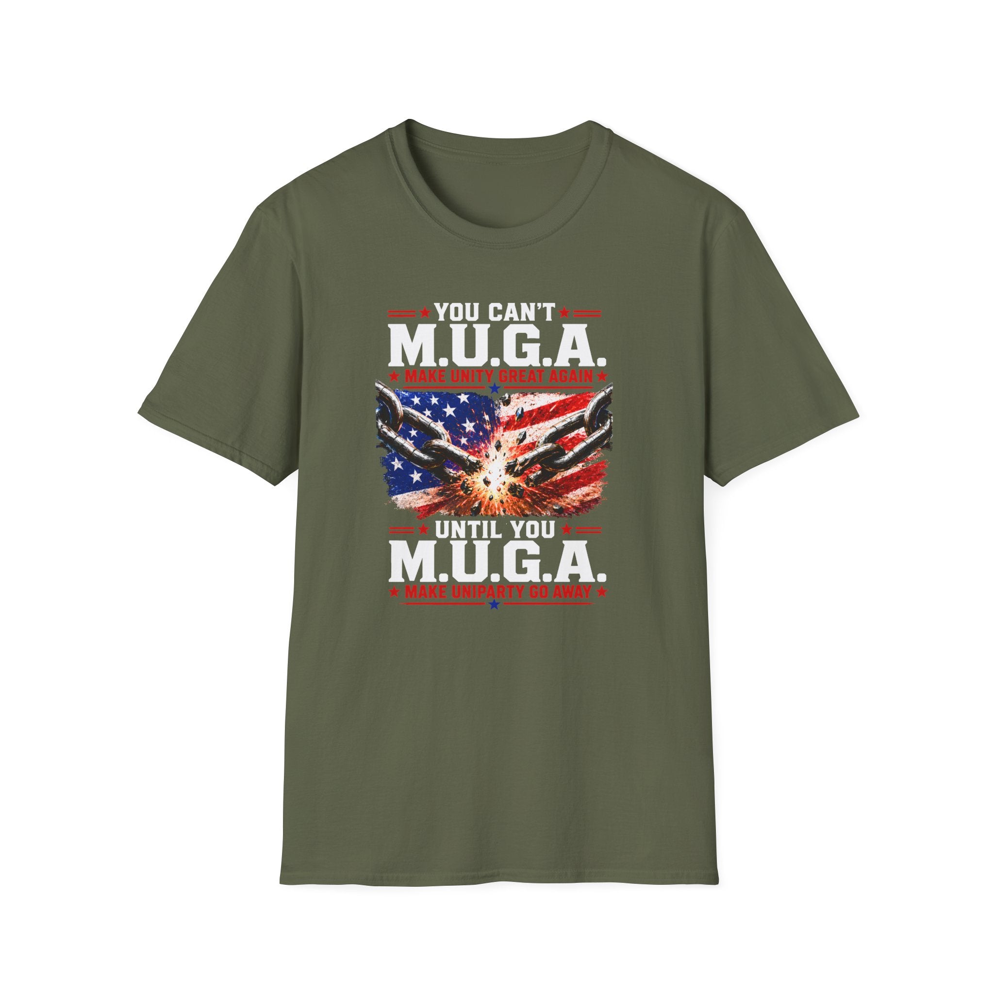 T-Shirt — "You Can't M.U.G.A. (Make Unity Great Again)" Patriotic Vintage Flag Tee