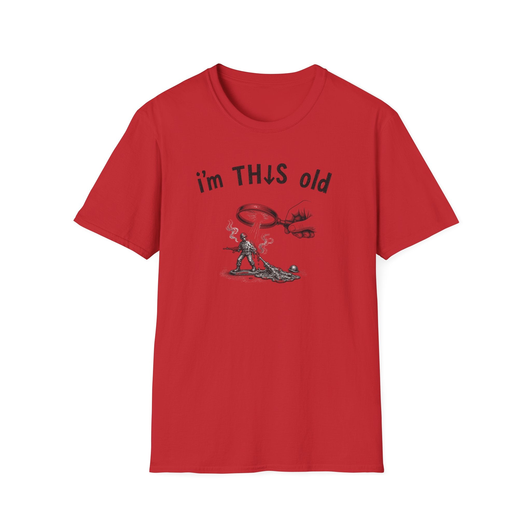 Vintage Detective 'I'm This Old' T-Shirt – Funny Retro Magnifying Glass Graphic