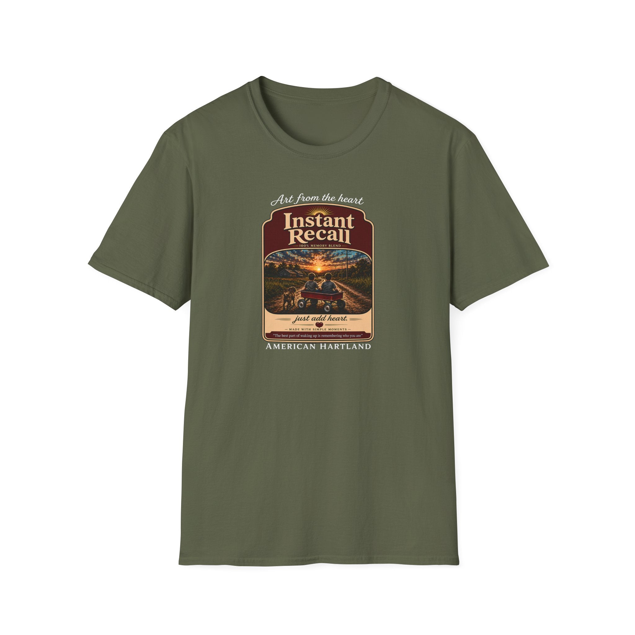 Instant Recall T-Shirt — Vintage Road Trip Sunset Graphic