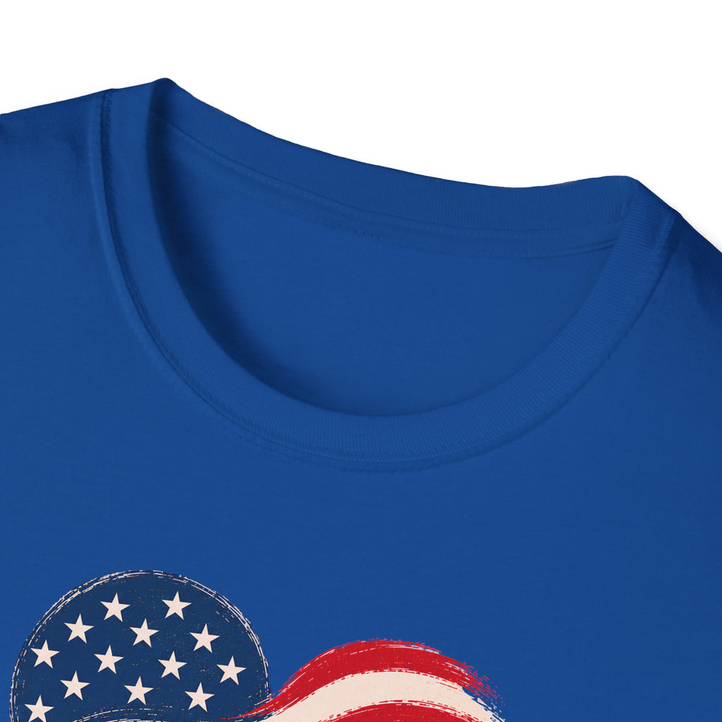 American Heartland T-Shirt — Patriotic Farm USA Flag Design