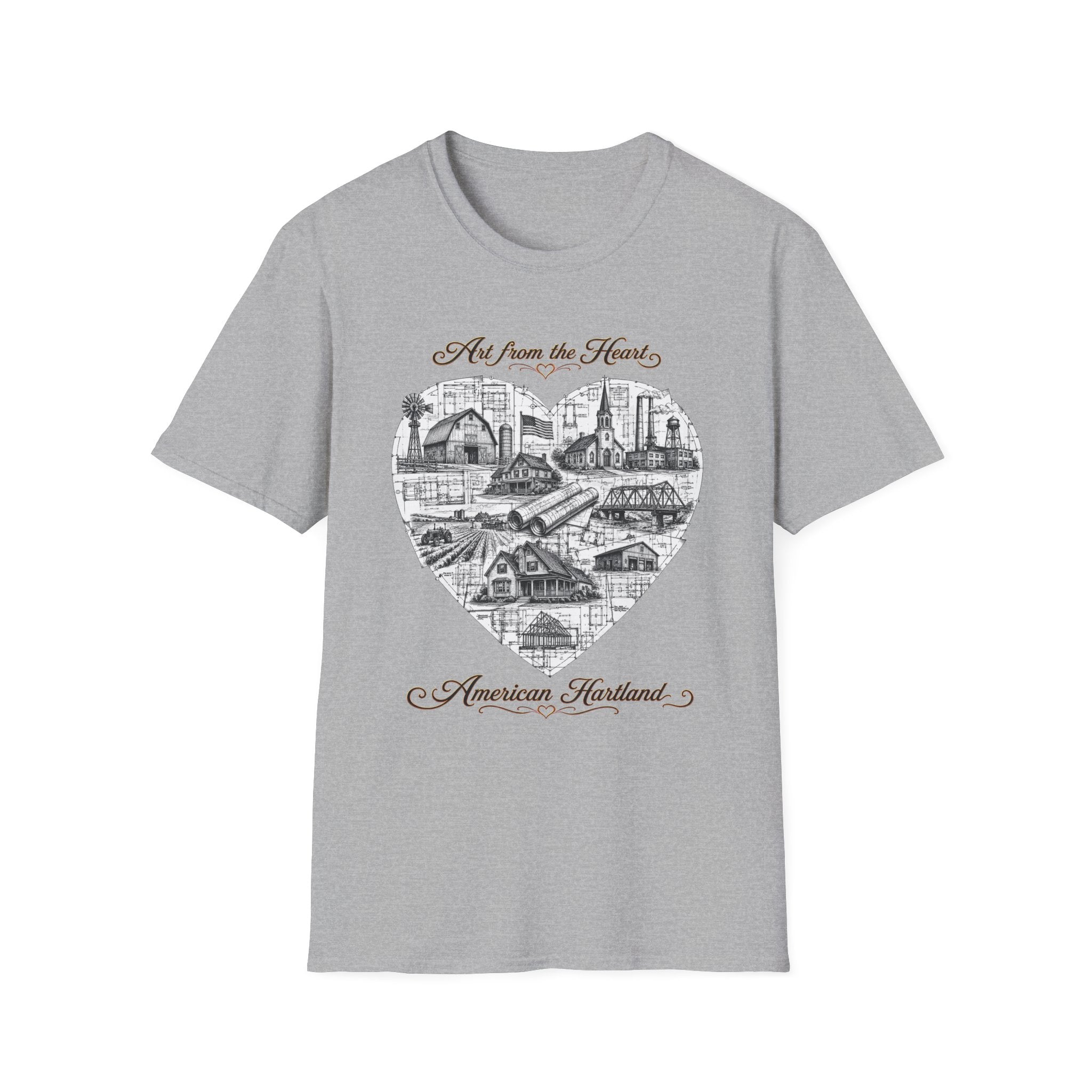 "Art from the Heart" Blueprint T-shirt