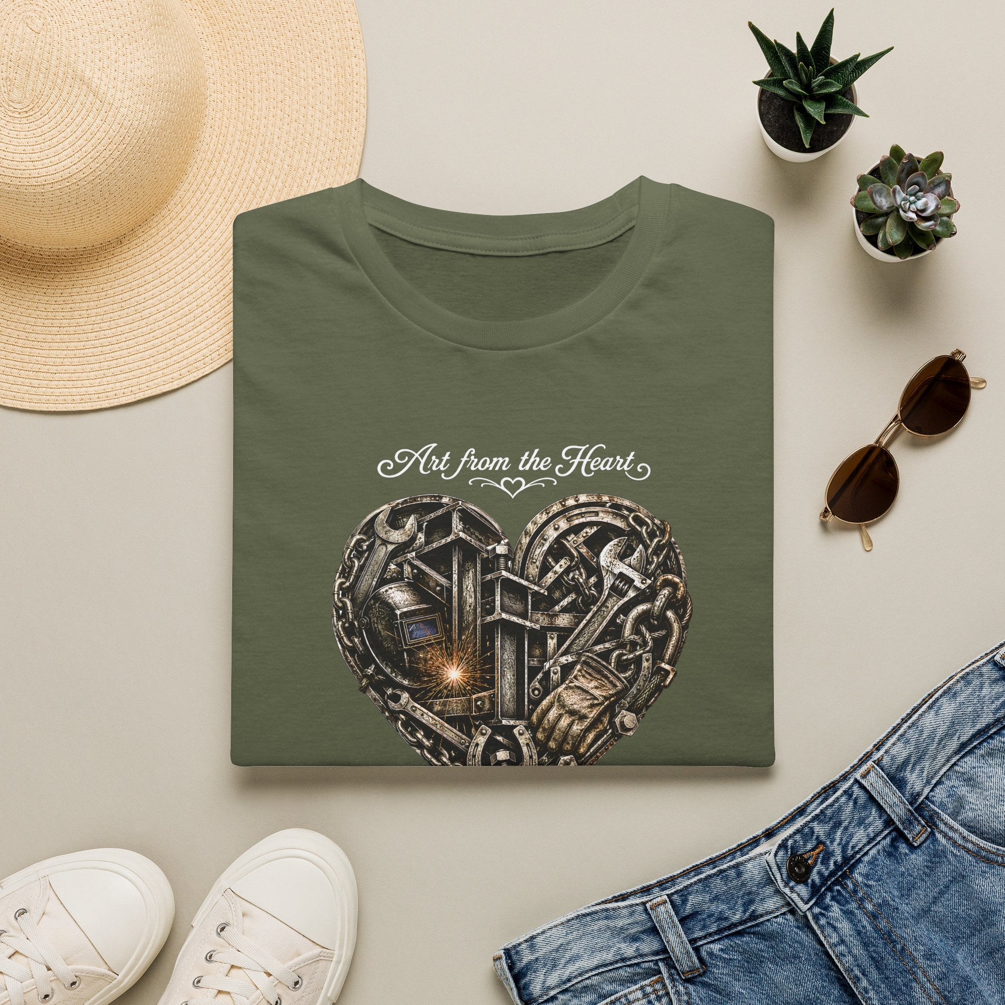Heart of Metal Graphic Tee — “Art from the Heart”