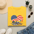 American Heartland T-Shirt — Patriotic Farm USA Flag Design