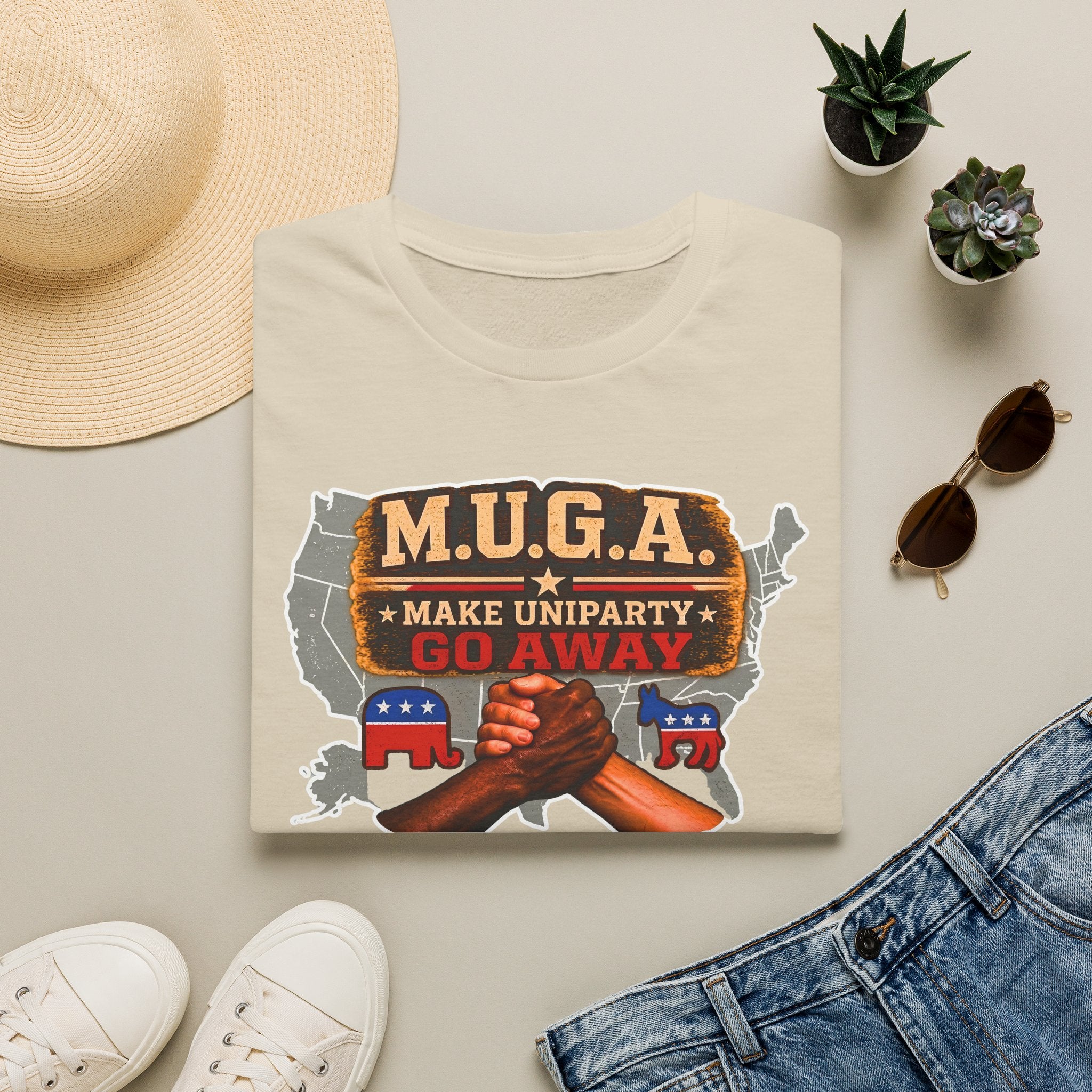 T-Shirt — M.U.G.A. "Make Uniparty Go Away" Political Unity Graphic Tee