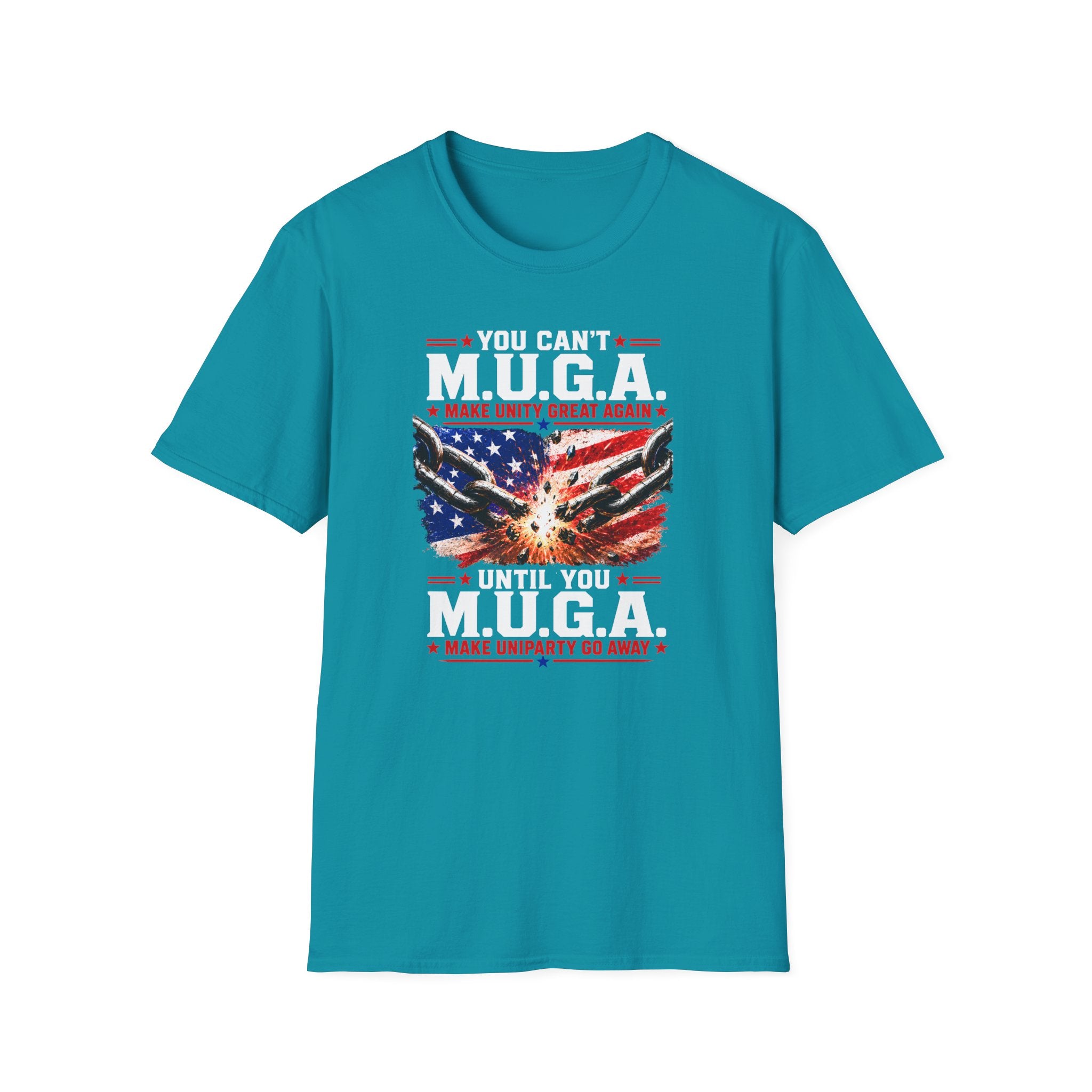 T-Shirt — "You Can't M.U.G.A. (Make Unity Great Again)" Patriotic Vintage Flag Tee