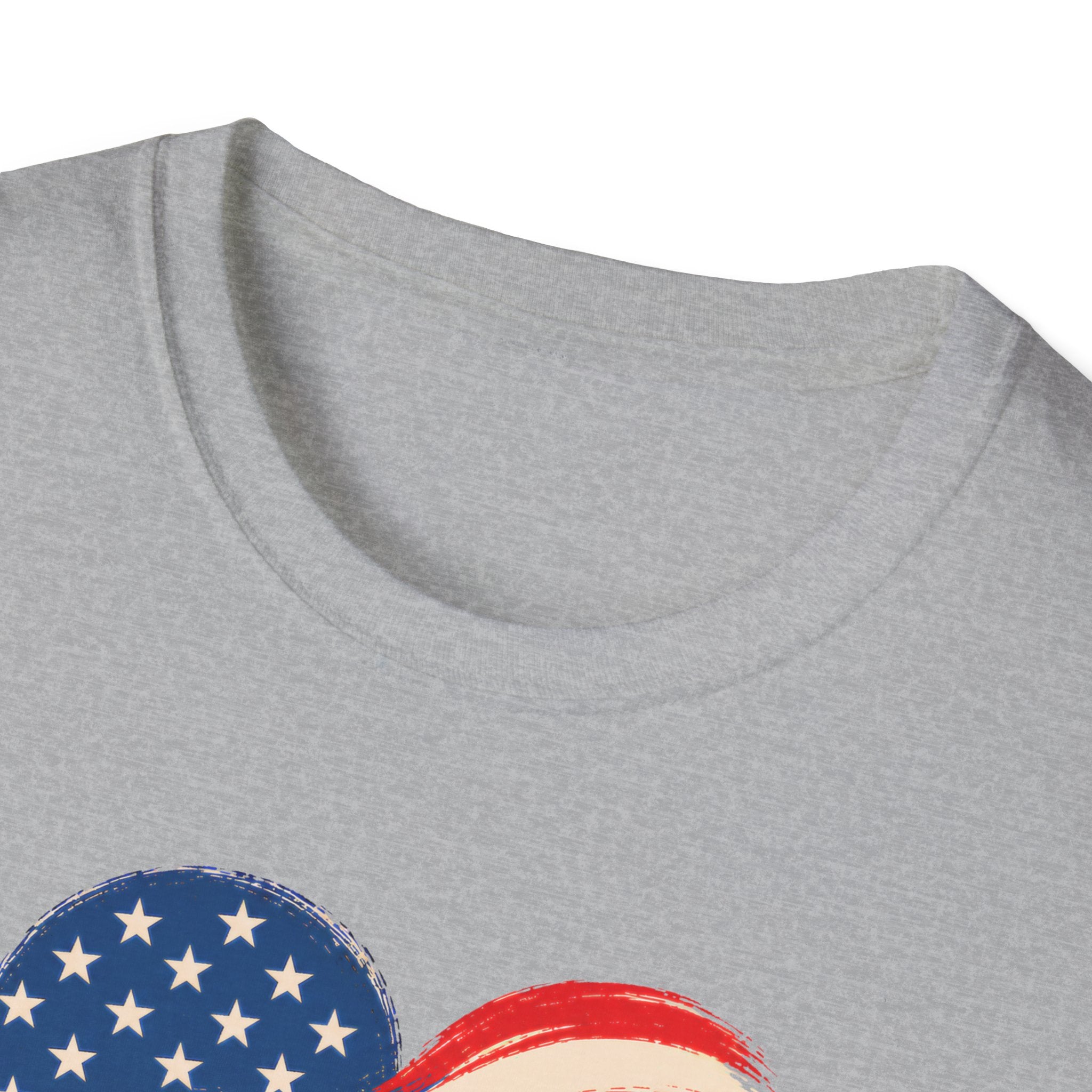 American Heartland T-Shirt — Patriotic Farm USA Flag Design