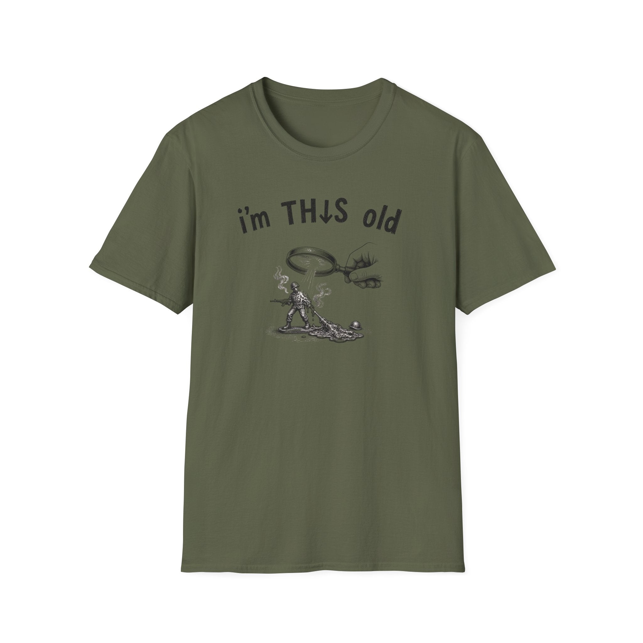 Vintage Detective 'I'm This Old' T-Shirt – Funny Retro Magnifying Glass Graphic