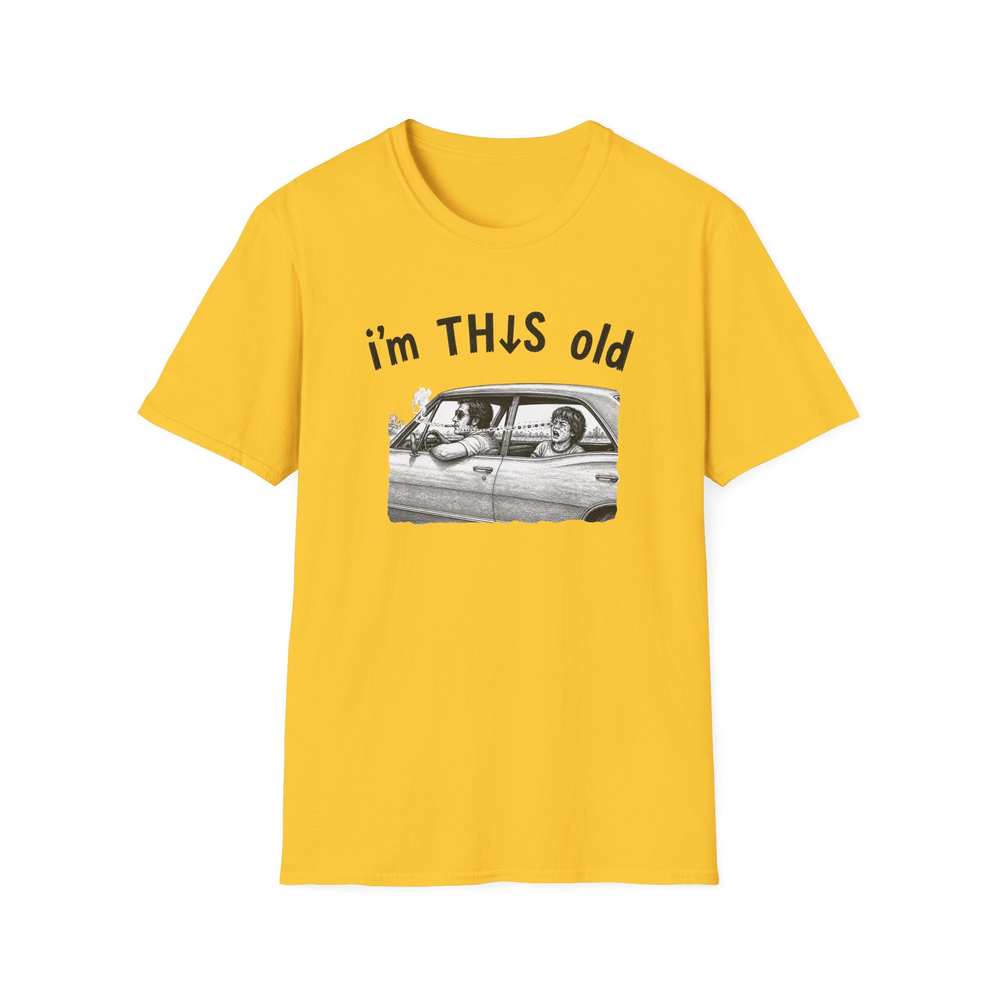 Retro 'I'm This Old' Vintage Car T‑Shirt — Funny Nostalgia Tee