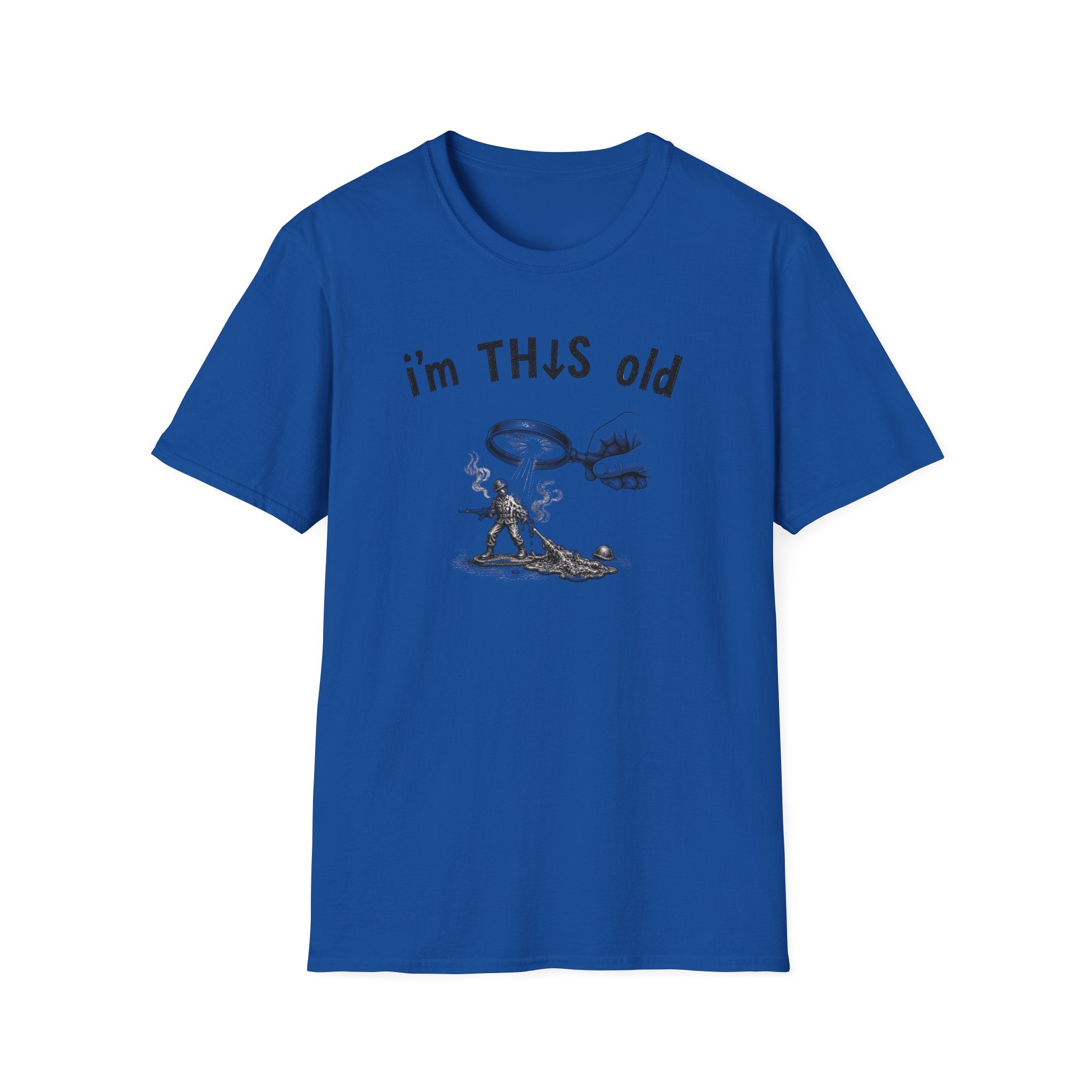 Vintage Detective 'I'm This Old' T-Shirt – Funny Retro Magnifying Glass Graphic