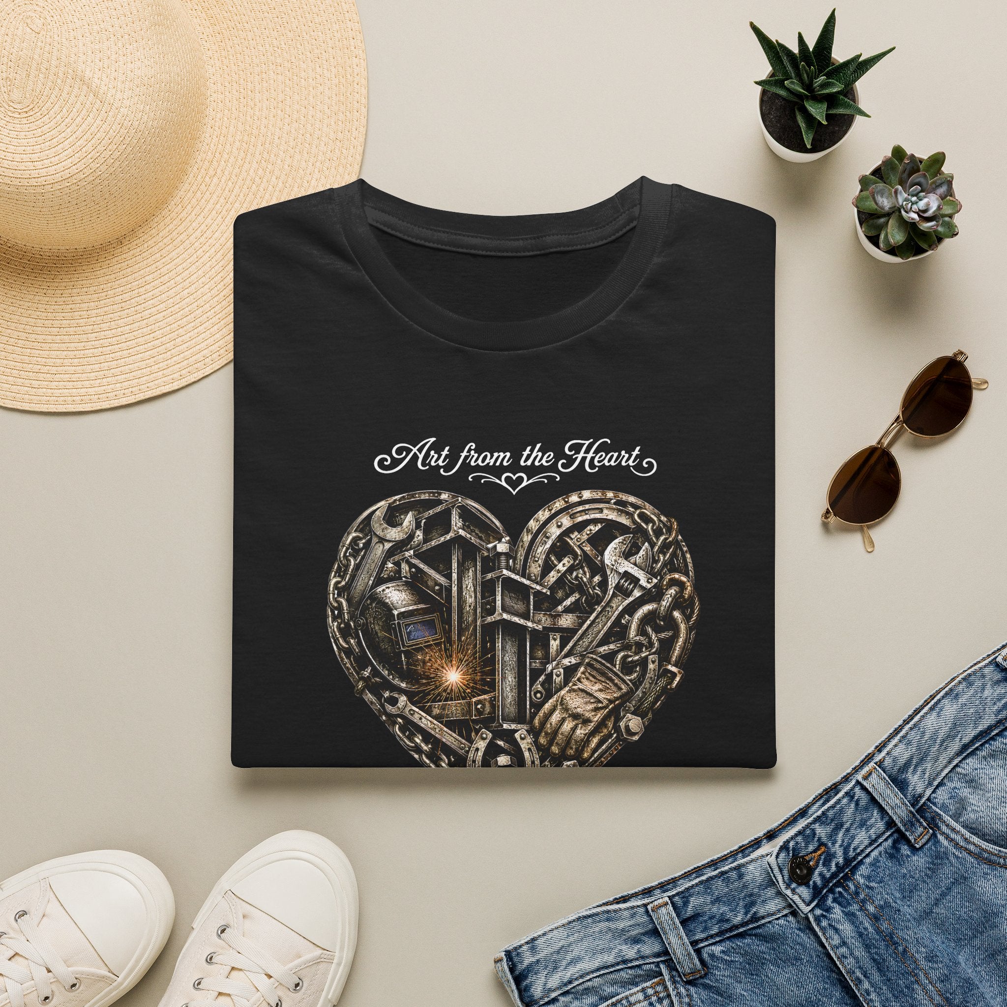 Heart of Metal Graphic Tee — “Art from the Heart”