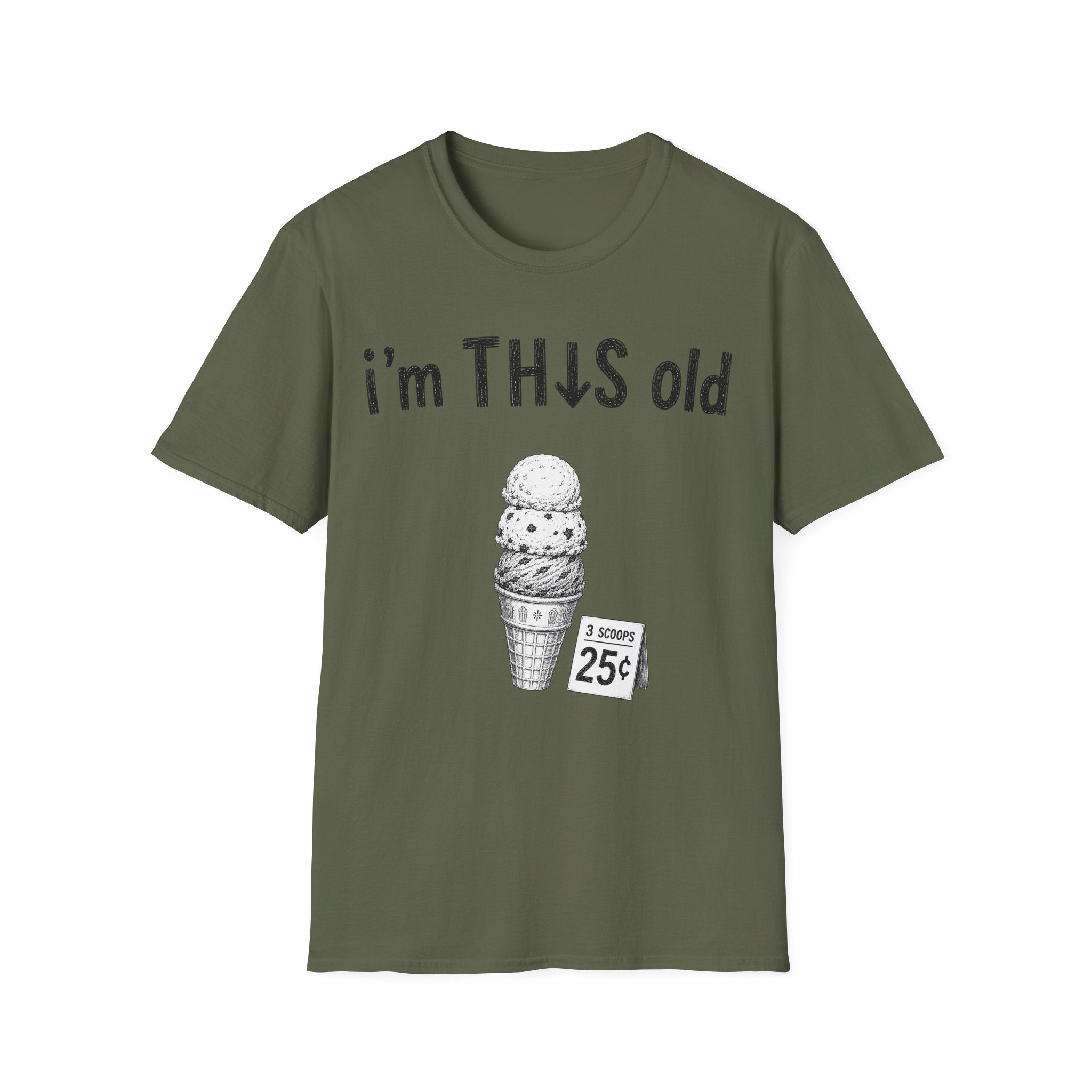 I'm THIS old Ice cream T-Shirt