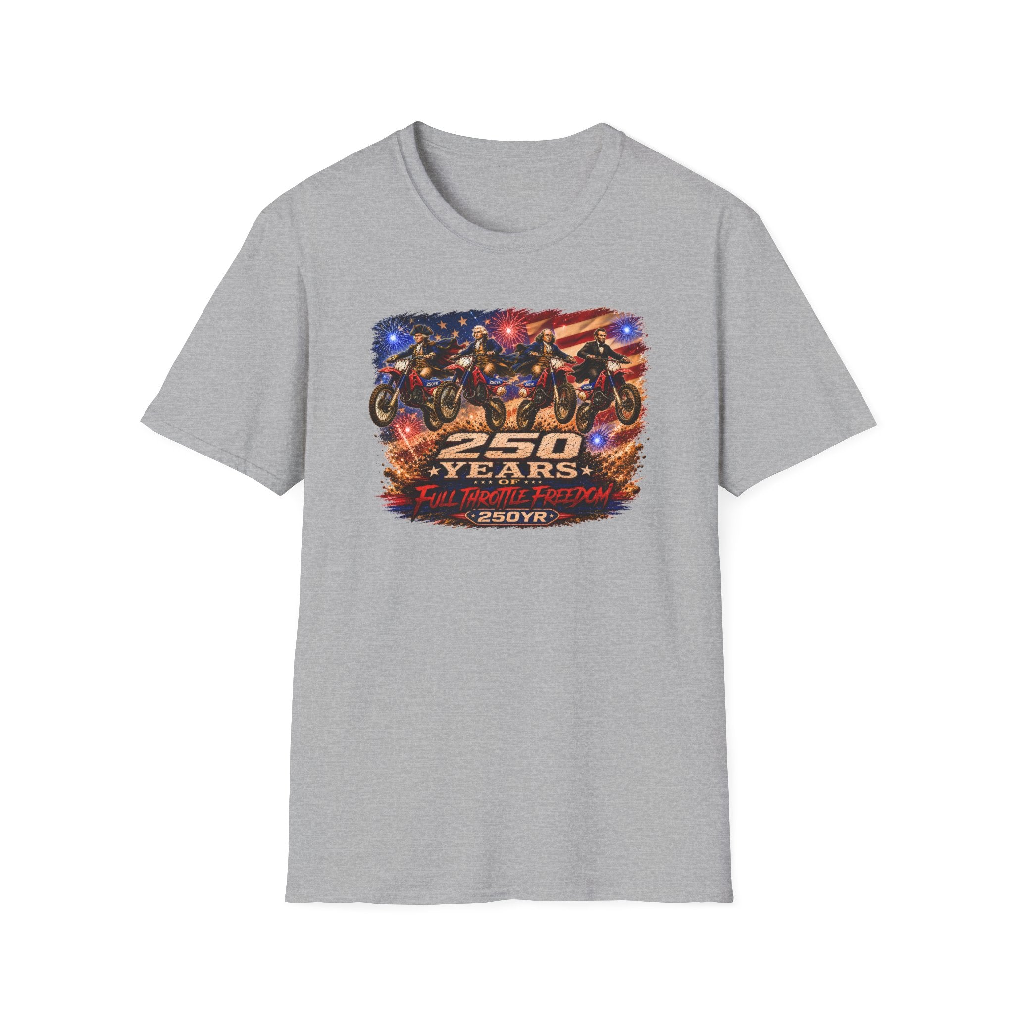 Motorcycle 250 Years T‑Shirt — Full Throttle Freedom Graphic Tee