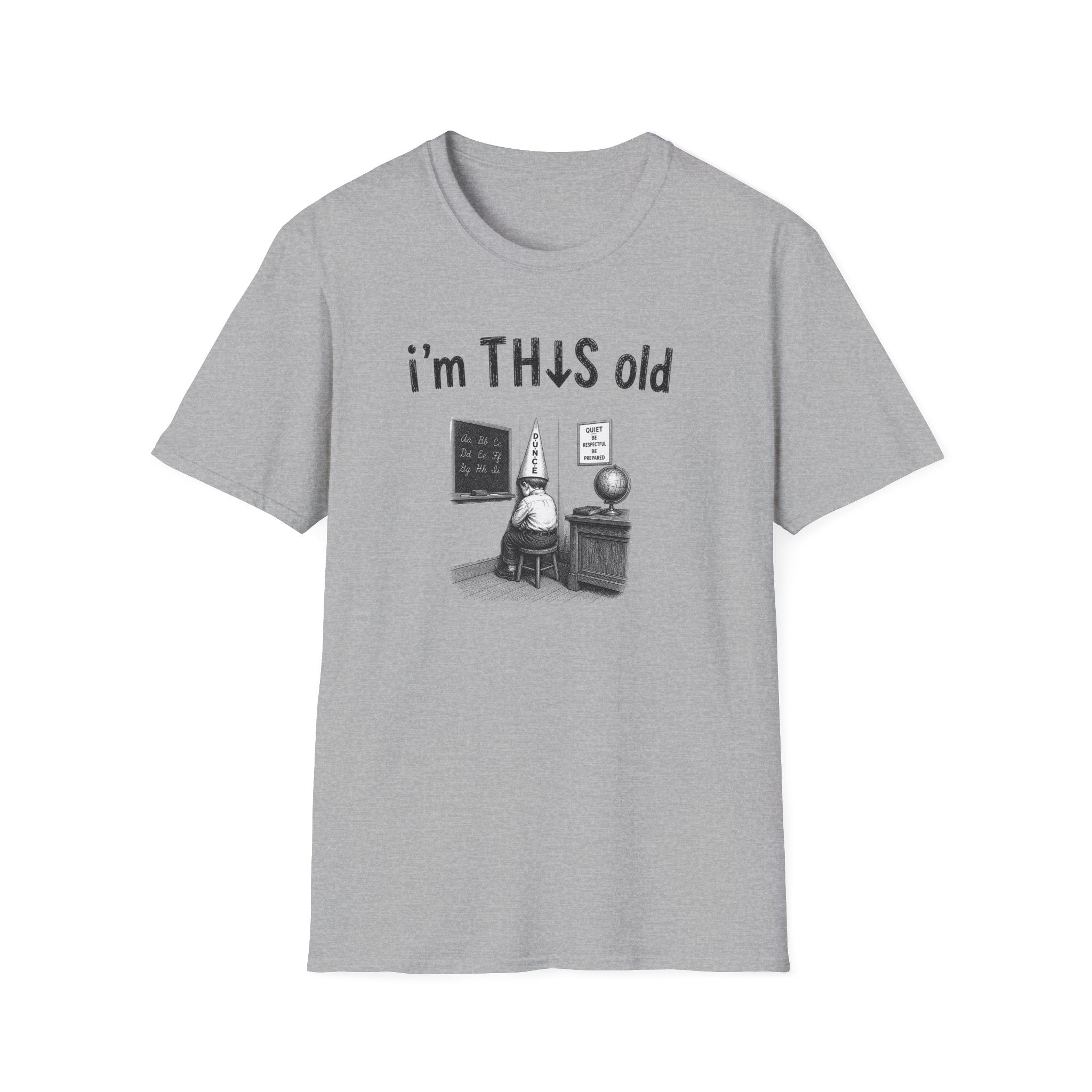 Retro 'I'm This Old' Vintage Schoolroom T-Shirt