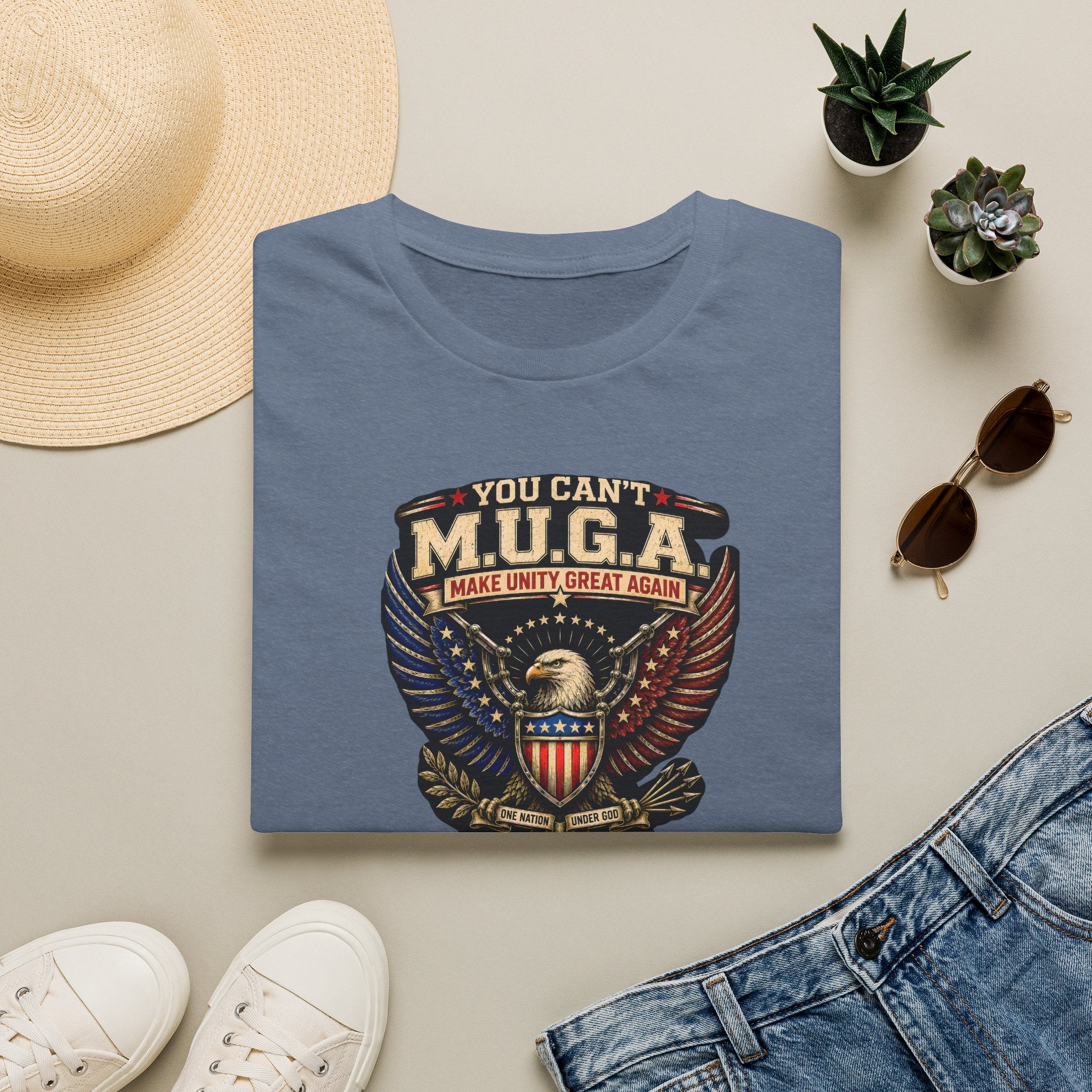 Make Unity Great Again T-Shirt — Patriotic Eagle M.U.G.A. Graphic Tee