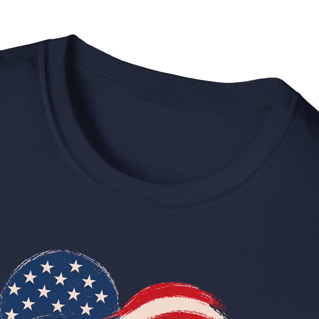 American Heartland T-Shirt — Patriotic Farm USA Flag Design