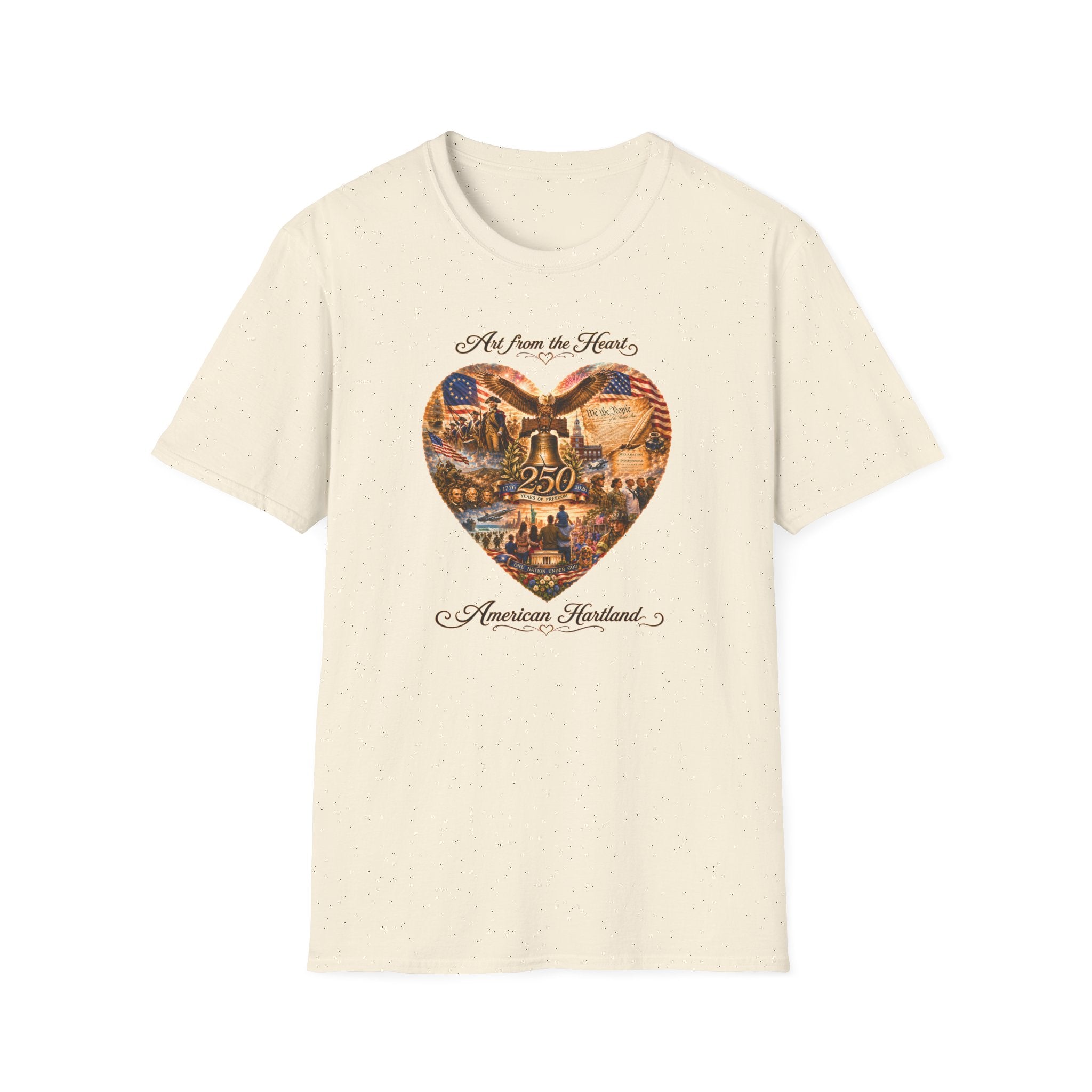 Patriotic Heart T-Shirt — "Art from the Heart: American Heartland 250"