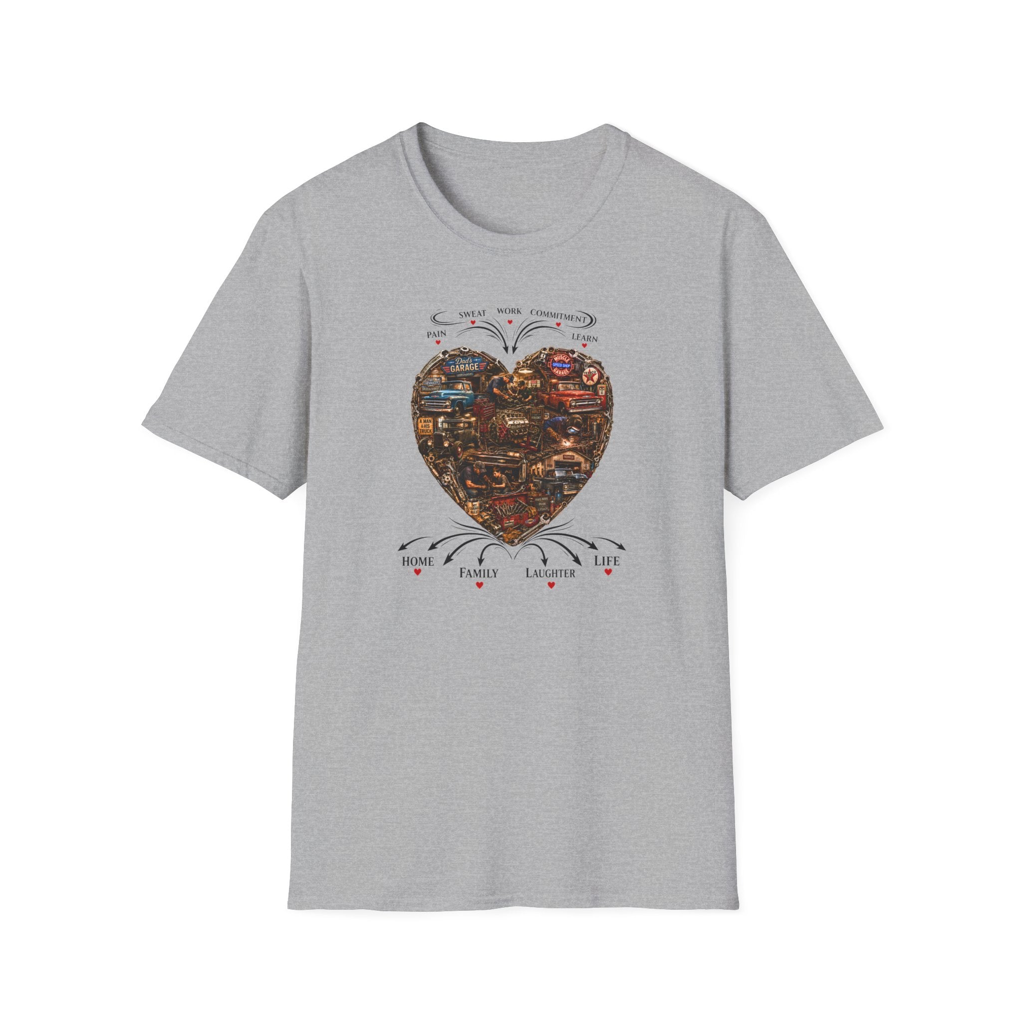 Heart Collage T-Shirt — Vintage Graphic