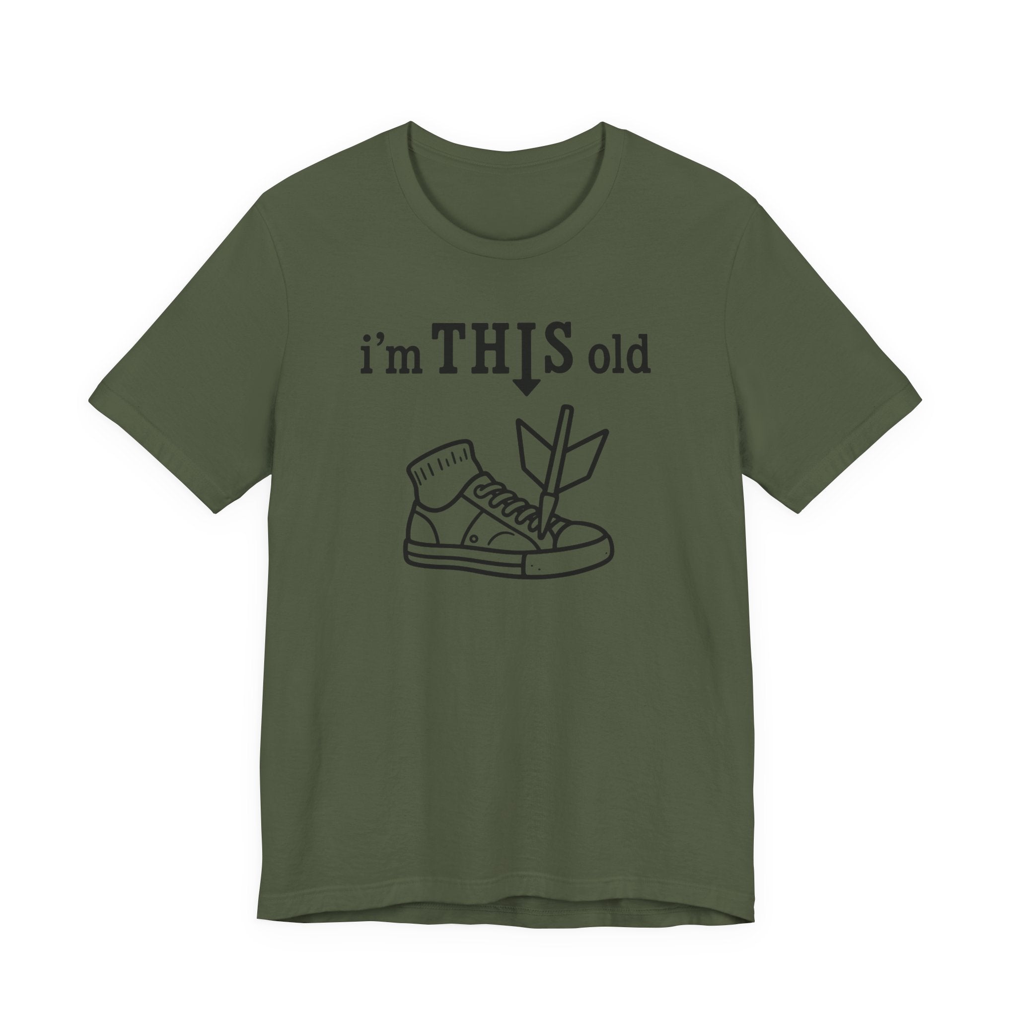 Arrow Sneaker Tee — "I'm This Old" Graphic T‑Shirt