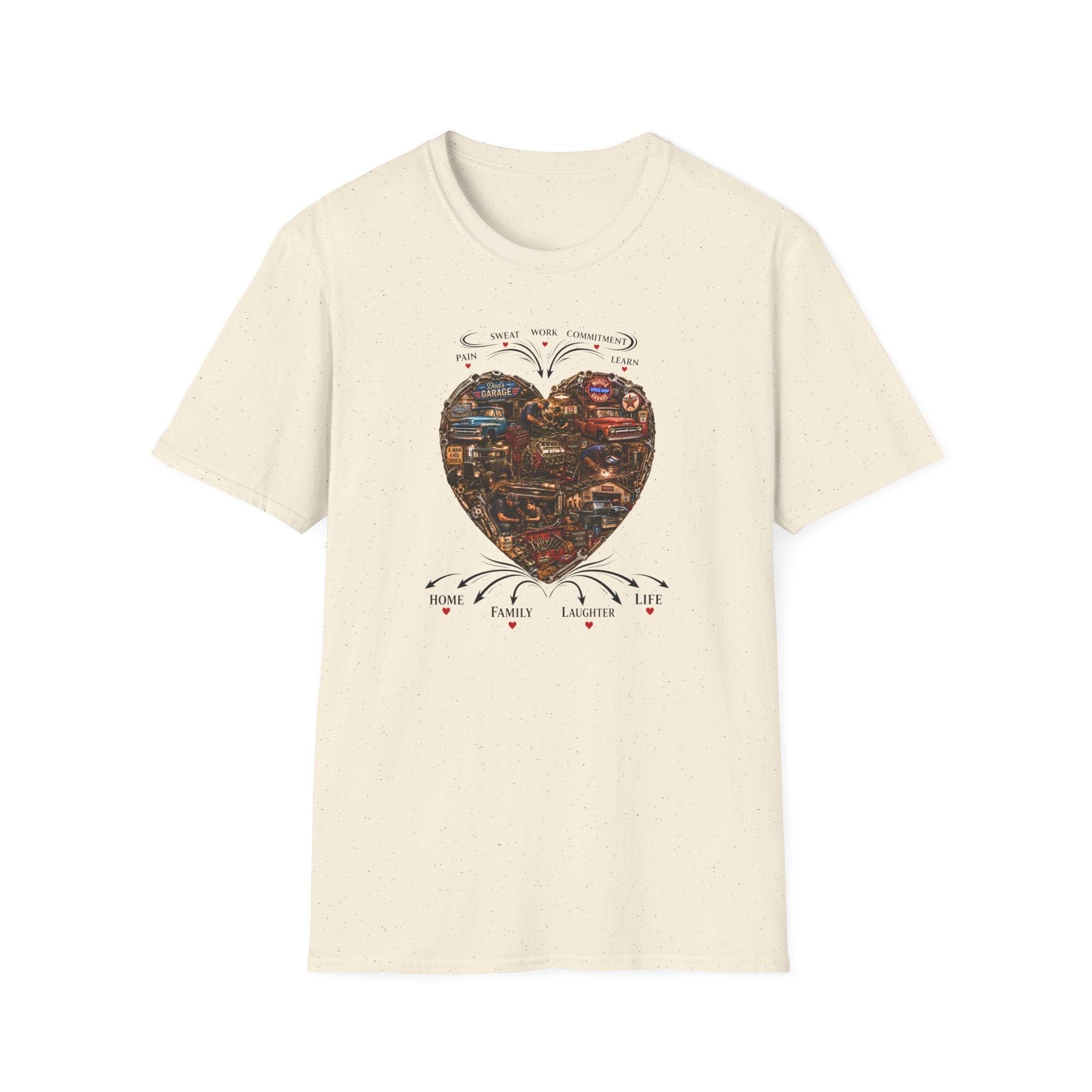 Heart Collage T-Shirt — Vintage Graphic