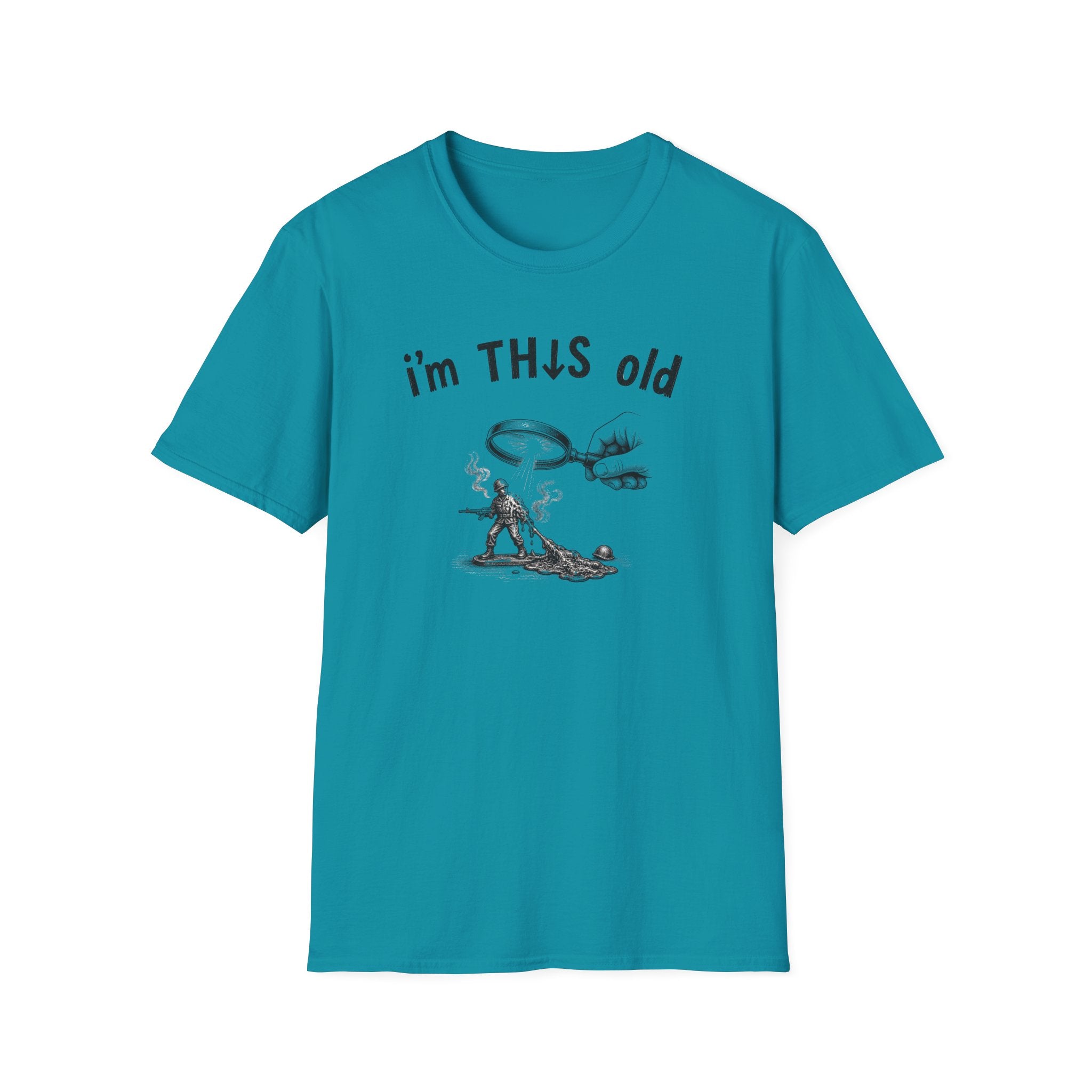 Vintage Detective 'I'm This Old' T-Shirt – Funny Retro Magnifying Glass Graphic