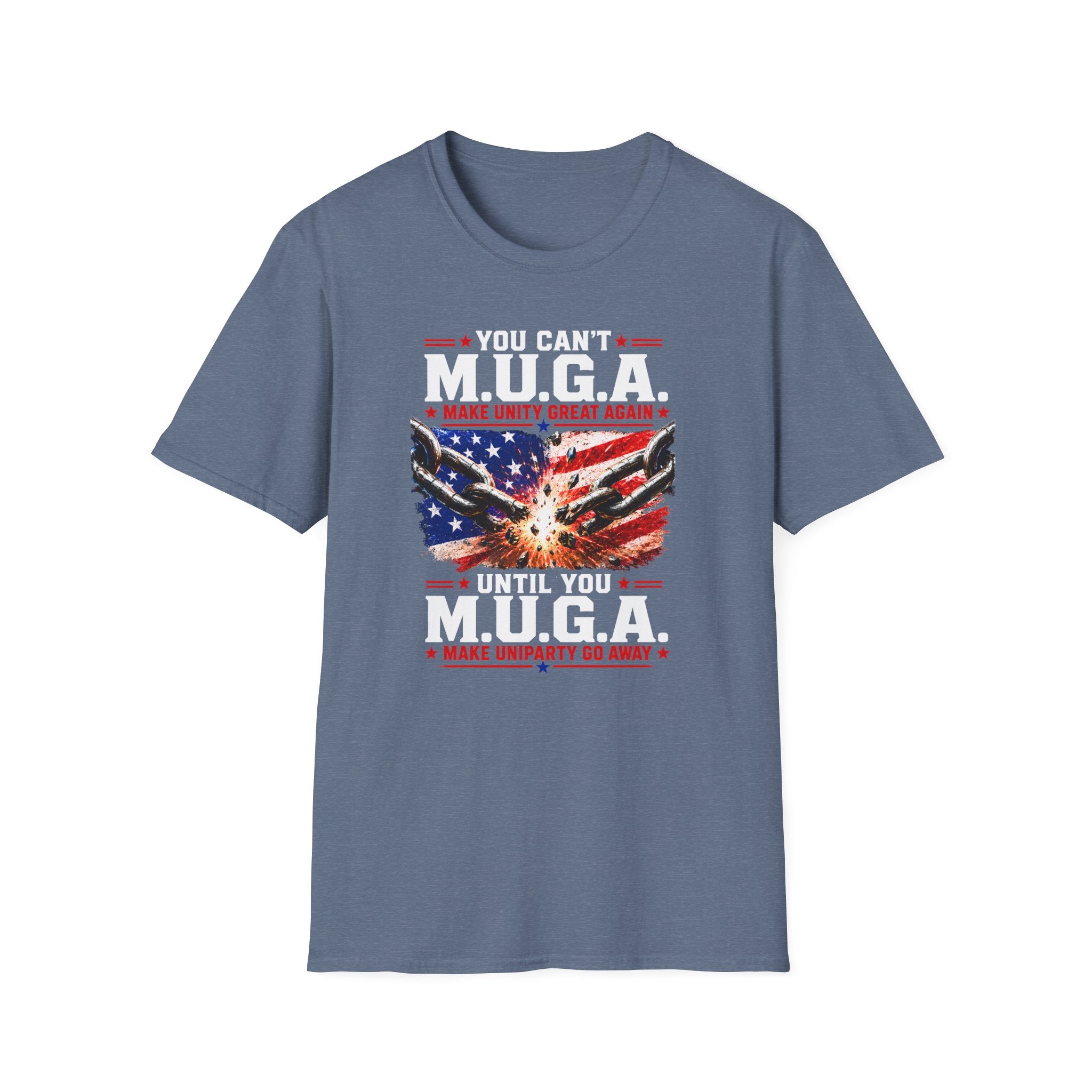 T-Shirt — "You Can't M.U.G.A. (Make Unity Great Again)" Patriotic Vintage Flag Tee